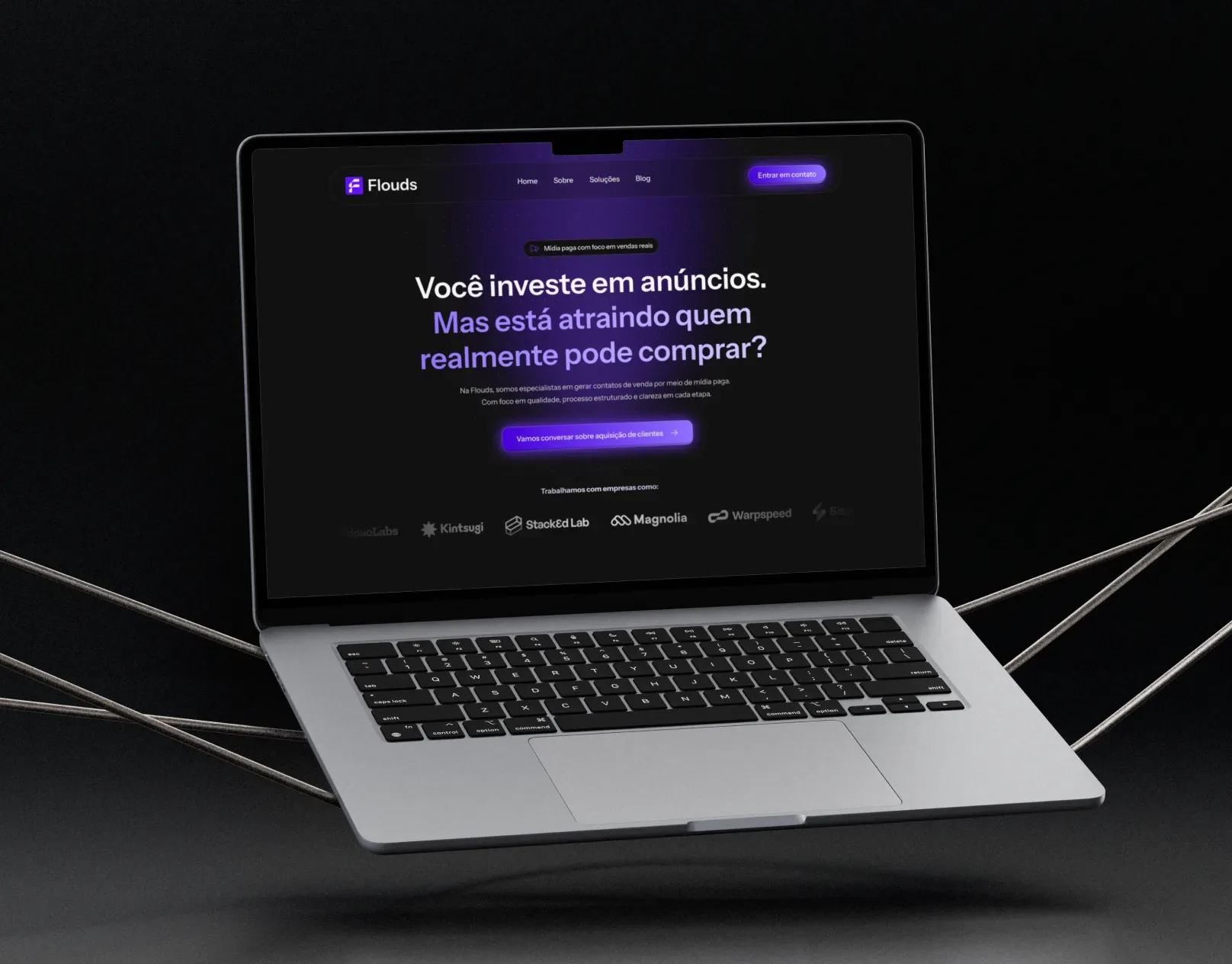Flouds — projeto de growth design da Korbi Studio